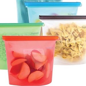 NWOT Homeries Reusable Silicon Food Storage Bags